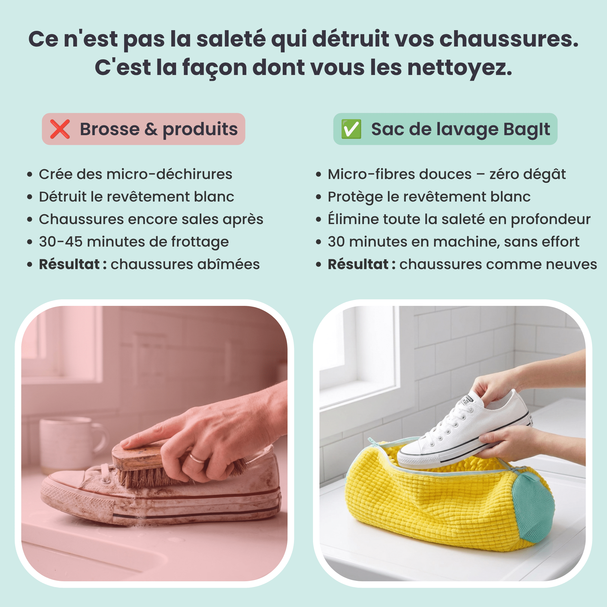 BagIt - Sac de Lavage pour Chaussures