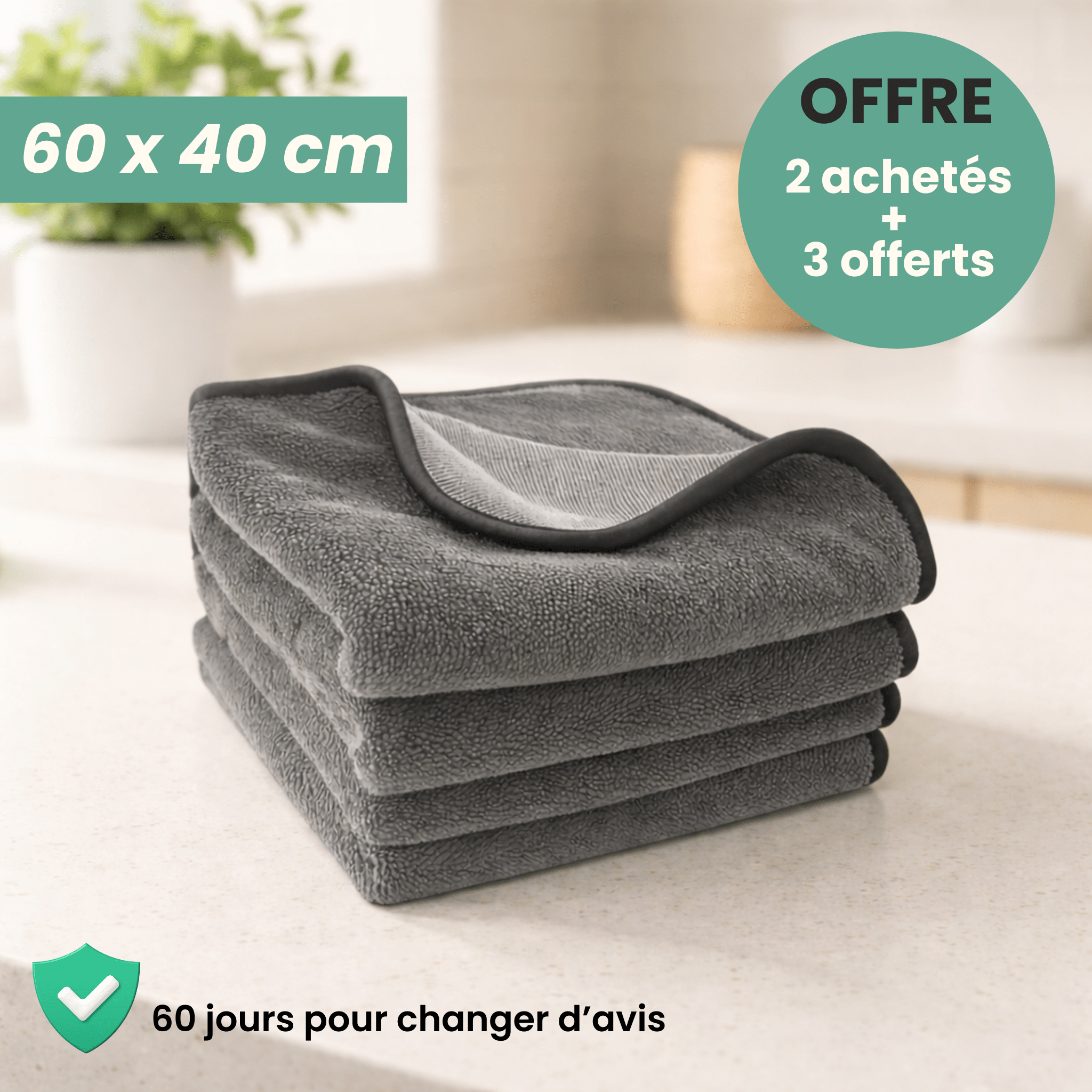 Chiffon WipeIt XL - Nettoyage sans traces, uniquement à l'eau